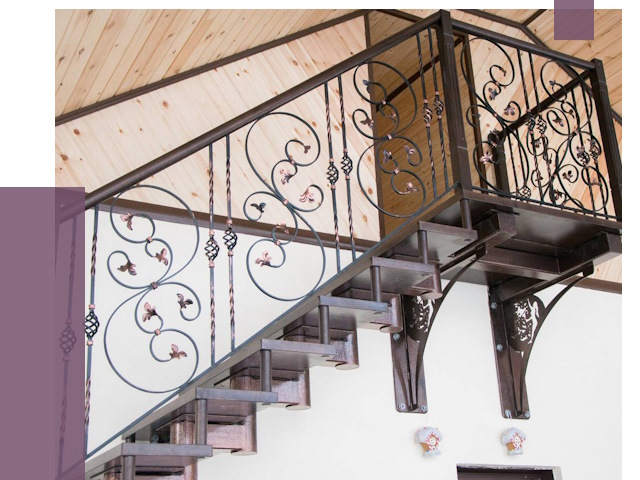 Кованые лестницы в Химках от 80863 руб. под ключ