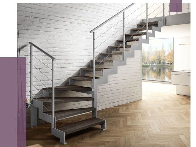 Г-образные лестницы под ключ в Химках от 37580 руб. | ПРОЛЁТ-Хмк