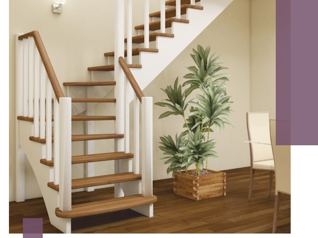 Г-образные лестницы под ключ в Химках — изготовление и монтаж