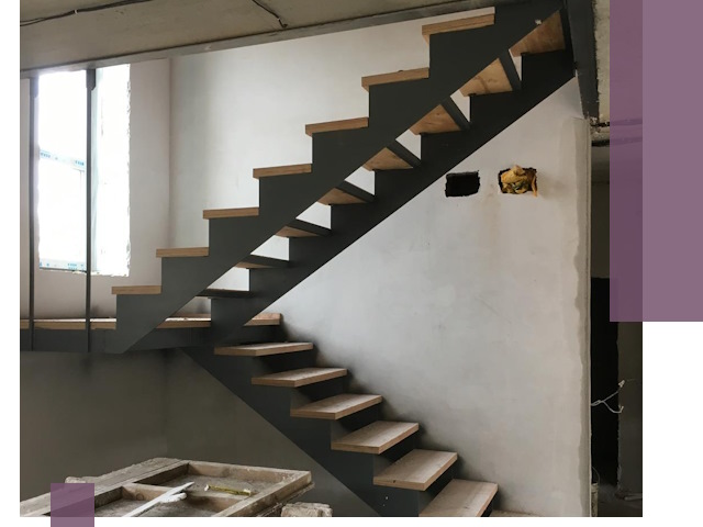 Изготовление лестниц на металлокаркасе в Химках от производителя