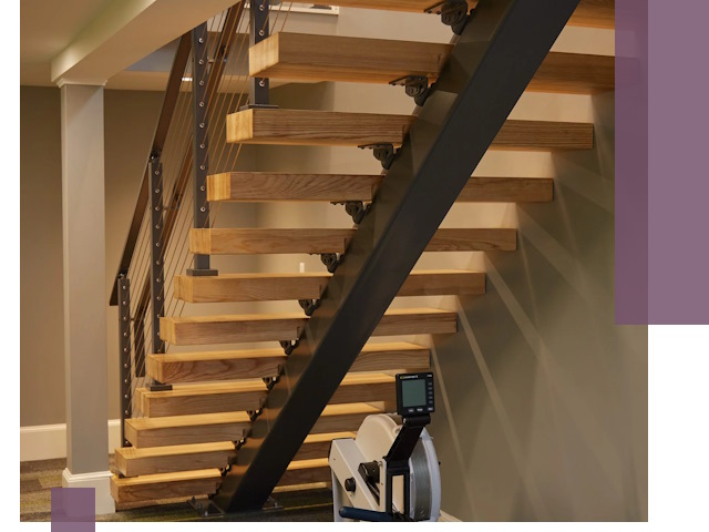 Лестницы на монокосоурах под ключ в Химках - изготовление и монтаж