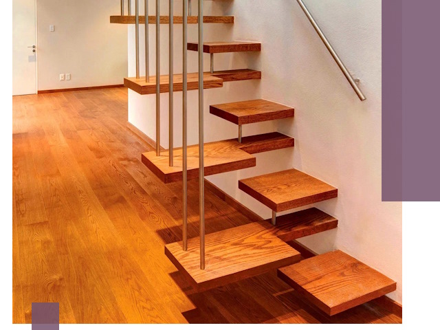 Лестницы «гусиный шаг» на заказ в Химках для узких пространств