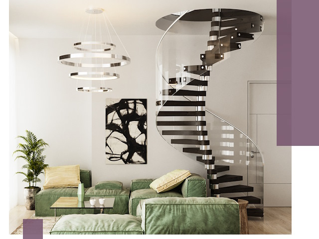 Лестницы для двухуровневой квартиры в Химках — изготовление и монтаж