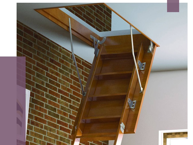 Установка чердачной лестницы в Химках от 7931 руб. | ПРОЛЁТ-Хмк