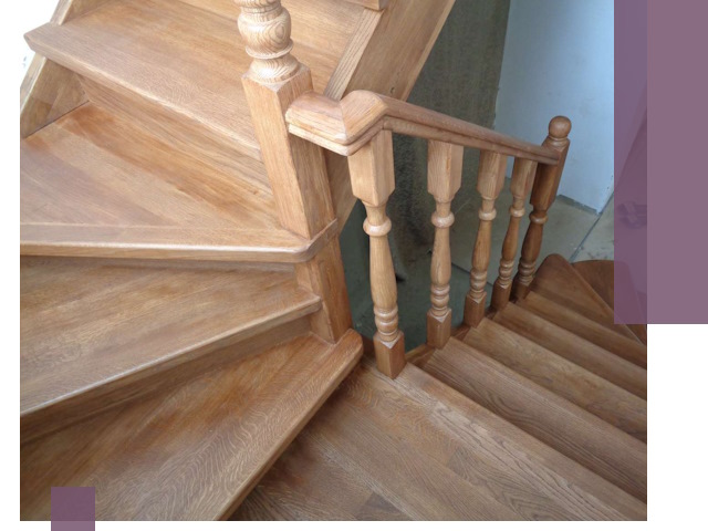 Дубовые лестницы под ключ в Химках: изготовление и монтаж