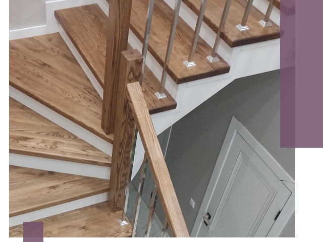 Обшивка металлических лестниц под ключ в Химках