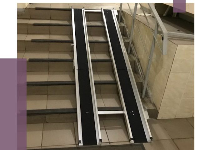 Установка пандуса в подъезд в Химках от 8086 руб. под ключ | ПРОЛЁТ-Хмк