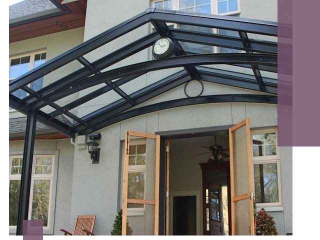 Изготовление и монтаж навесов и козырьков в Химках