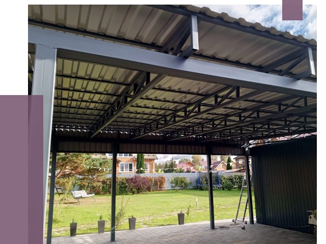 Монтаж навесов в Химках от 7464 руб. — установка навеса | ПРОЛЁТ-Хмк