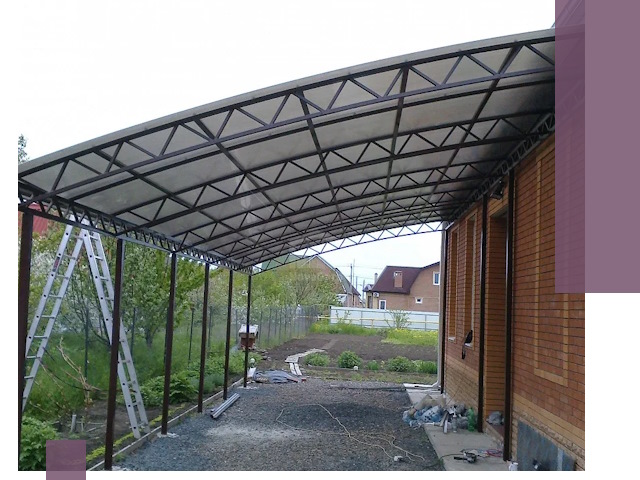 Профессиональный монтаж навесов под ключ в Химках