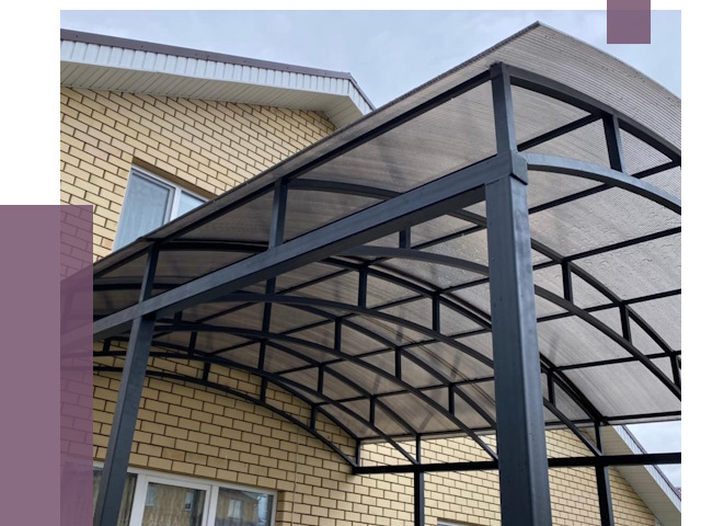 Монтаж козырьков в Химках от 11663 руб. | ПРОЛЁТ-Хмк