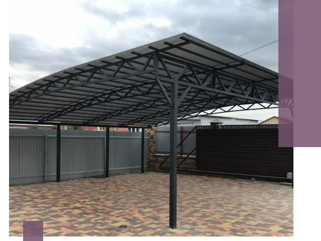 Недорогие навесы под ключ в Химках — изготовление и монтаж