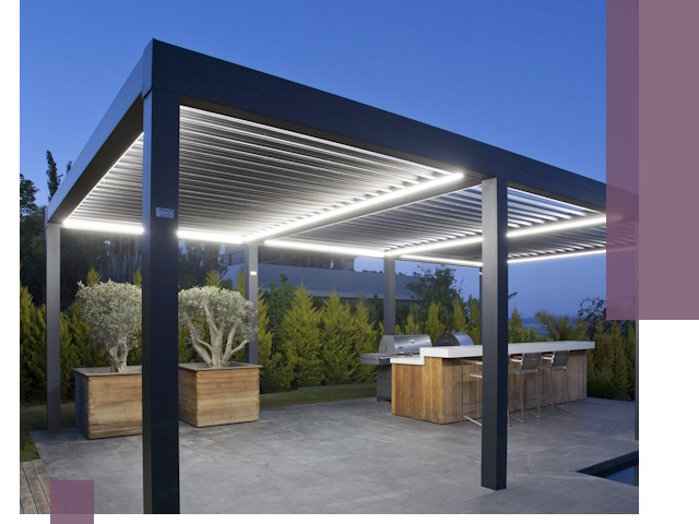 Навесы отдельно стоящие под ключ в Химках из металла и поликарбоната