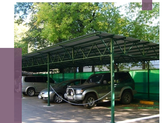 Навесы для парковки в Химках от 81381 руб. заказать | ПРОЛЁТ-Хмк