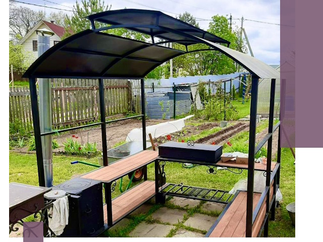 Навесы для барбекю в Химках: изготовление, монтаж и демонтаж