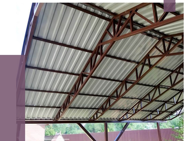 Навесы из профнастила в Химках от 7464 руб. | ПРОЛЁТ-Хмк