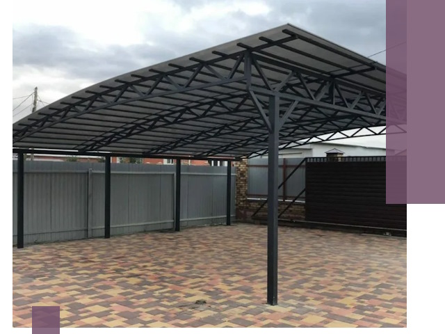 Металлические навесы под ключ в Химках — изготовление и монтаж