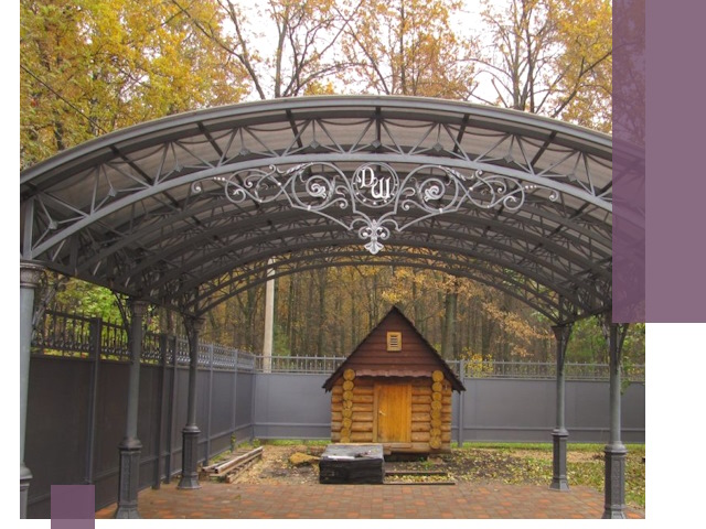 Кованые навесы премиум-класса под заказ в Химках