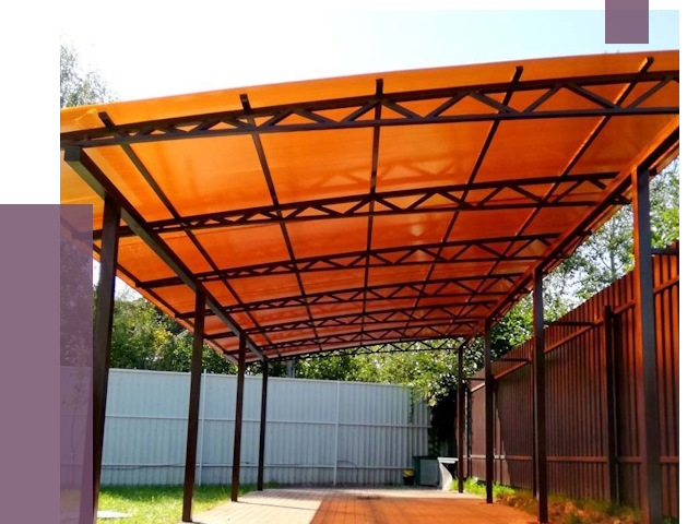 Односкатные навесы под ключ в Химках от 13322 руб. 