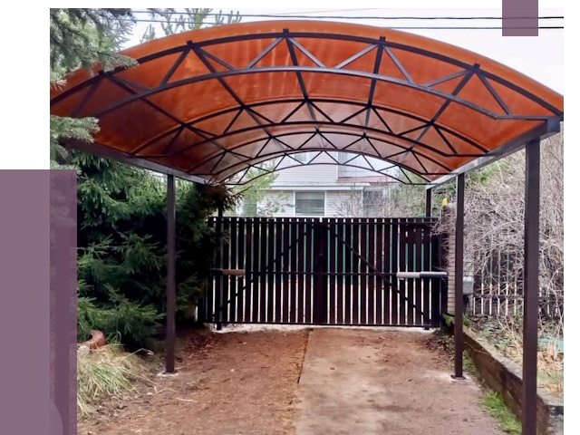 Арочные навесы в Химках от 12907 руб. — изготовление и монтаж | ПРОЛЁТ-Хмк