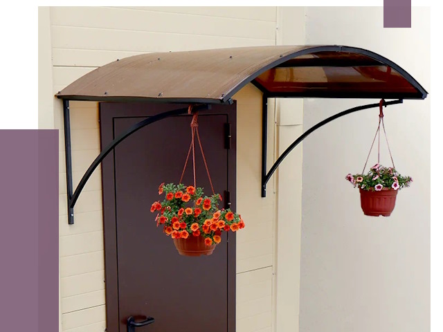 Козырьки над входом в Химках от 15032 руб.  | ПРОЛЁТ-Хмк