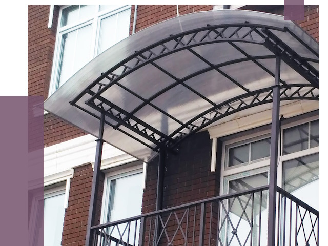 Козырьки над балконом в Химках от 8760 руб. | ПРОЛЁТ-Хмк