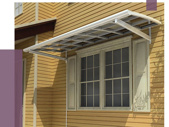 Козырьки над окнами в Химках от 7723 руб. — монтаж, покупки | ПРОЛЁТ-Хмк