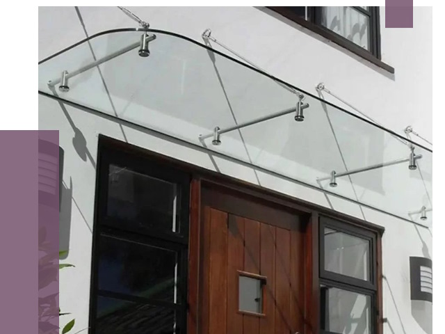 Стеклянные козырьки в Химках от 19179 руб. | ПРОЛЁТ-Хмк