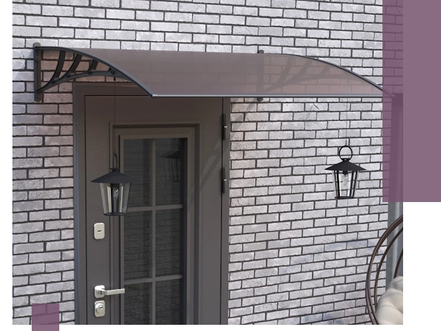 Недорогие козырьки и навесы под ключ в Химках