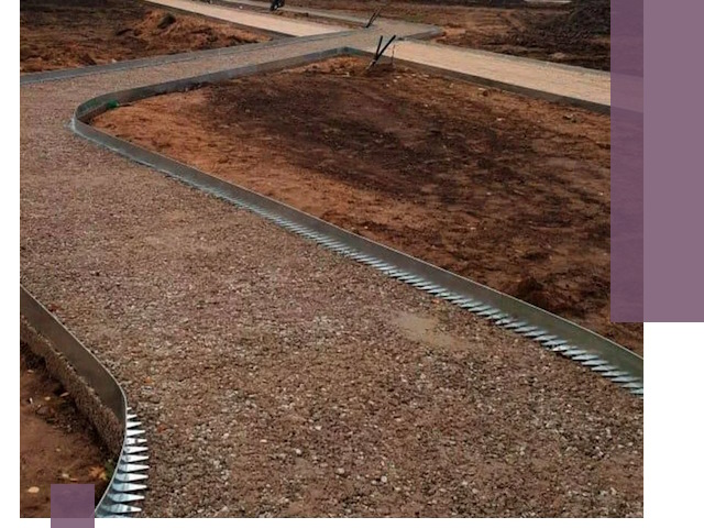 Металлические бордюры под ключ в Химках — изготовление и монтаж