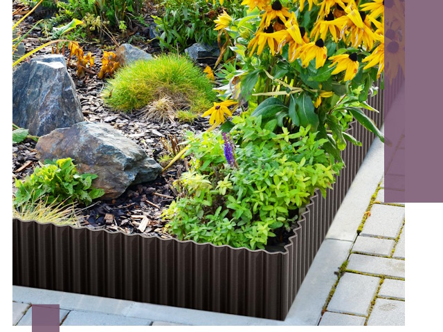 Металлические бордюры для клумб в Химках — производство и монтаж