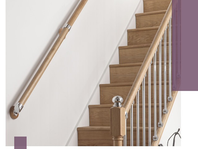 Пристенные поручни из стали и нержавейки под монтаж в Химках